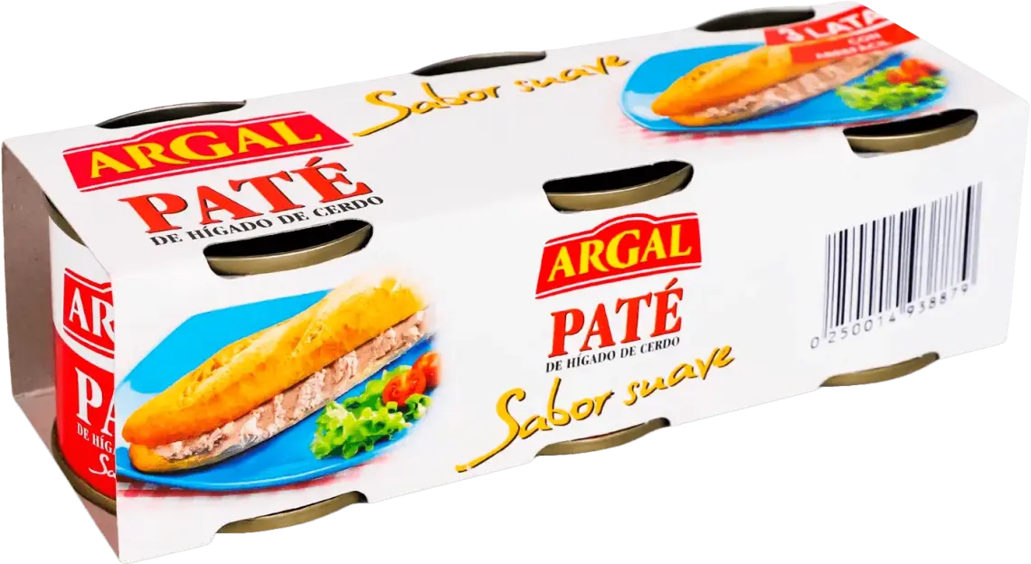 Паштет Argal зі свинячої печінки 3 шт по 83 г