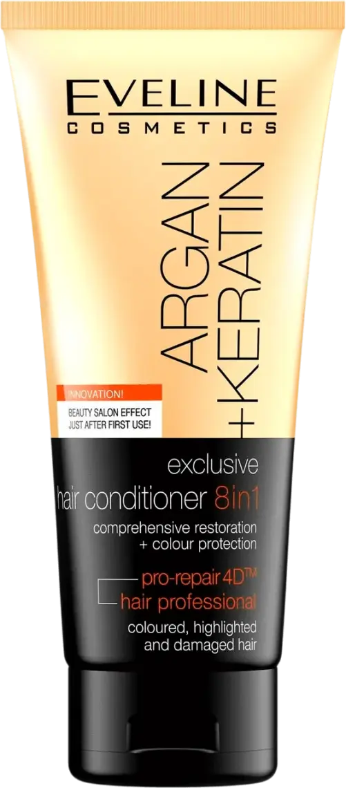 Кондиціонер для волосся Eveline Argan Keratin з аргановою олією 8-в-1 200 мл
