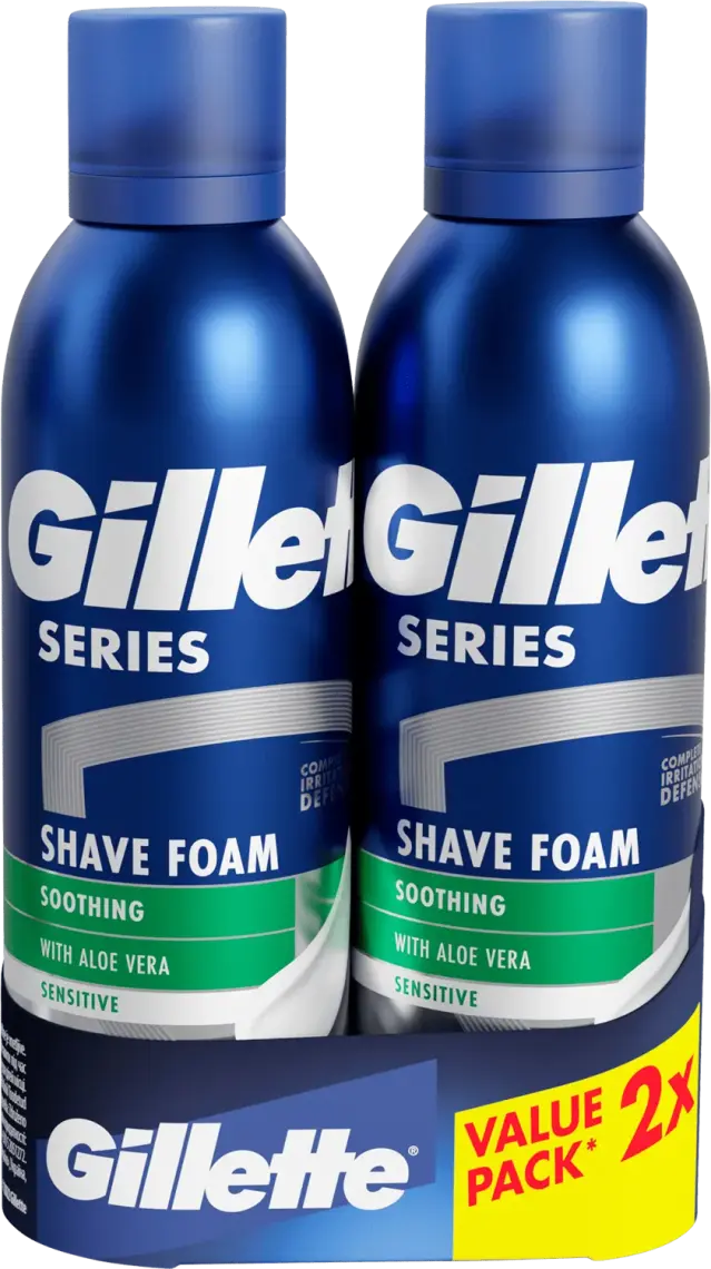 Піна для гоління Gillette Series Для чутливої шкіри з Алое Вера 2 шт по 200 мл