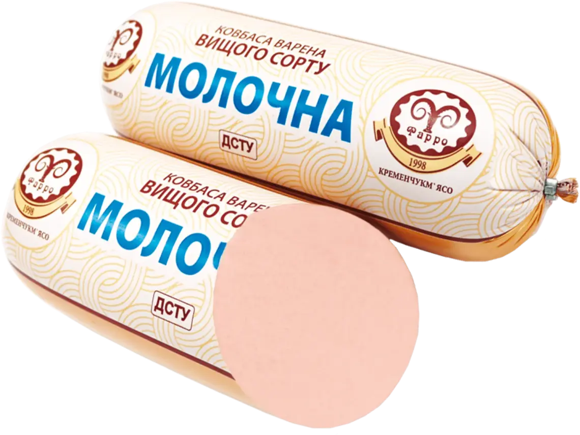 Ковбаса Фарро Молочна варена вищого гатунку вагова