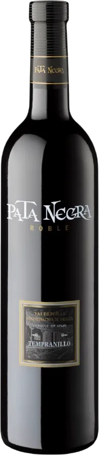 Вино Pata Negra Valdepenas Roble червоне сухе 13% 0.75 л