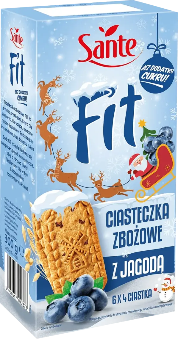 Печиво Sante Fit з лохиною без цукру 300 г