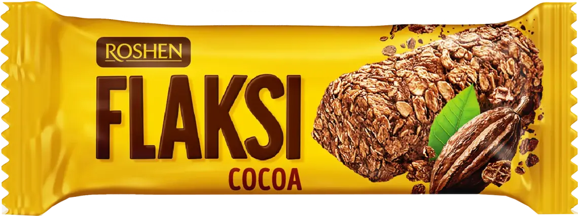 Цукерки Roshen Flaksi Cocoa з пластівцями та какао вагові