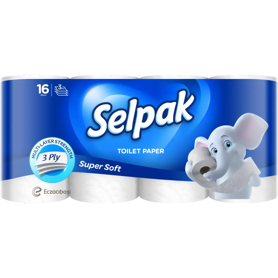Туалетний папір Selpak 3-шаровий 16 шт