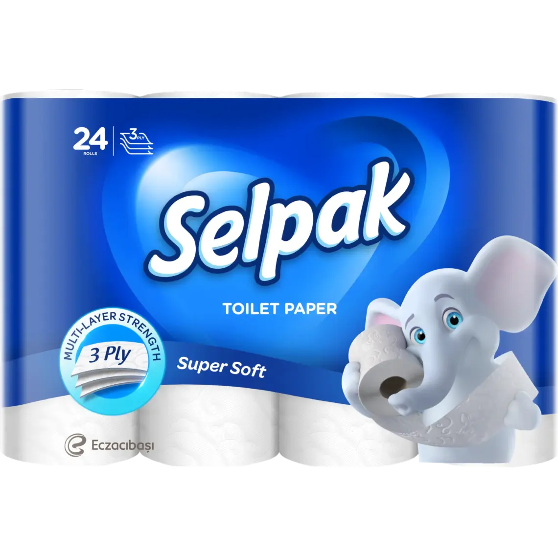 Туалетний папір Selpak 3-шаровий 24 шт