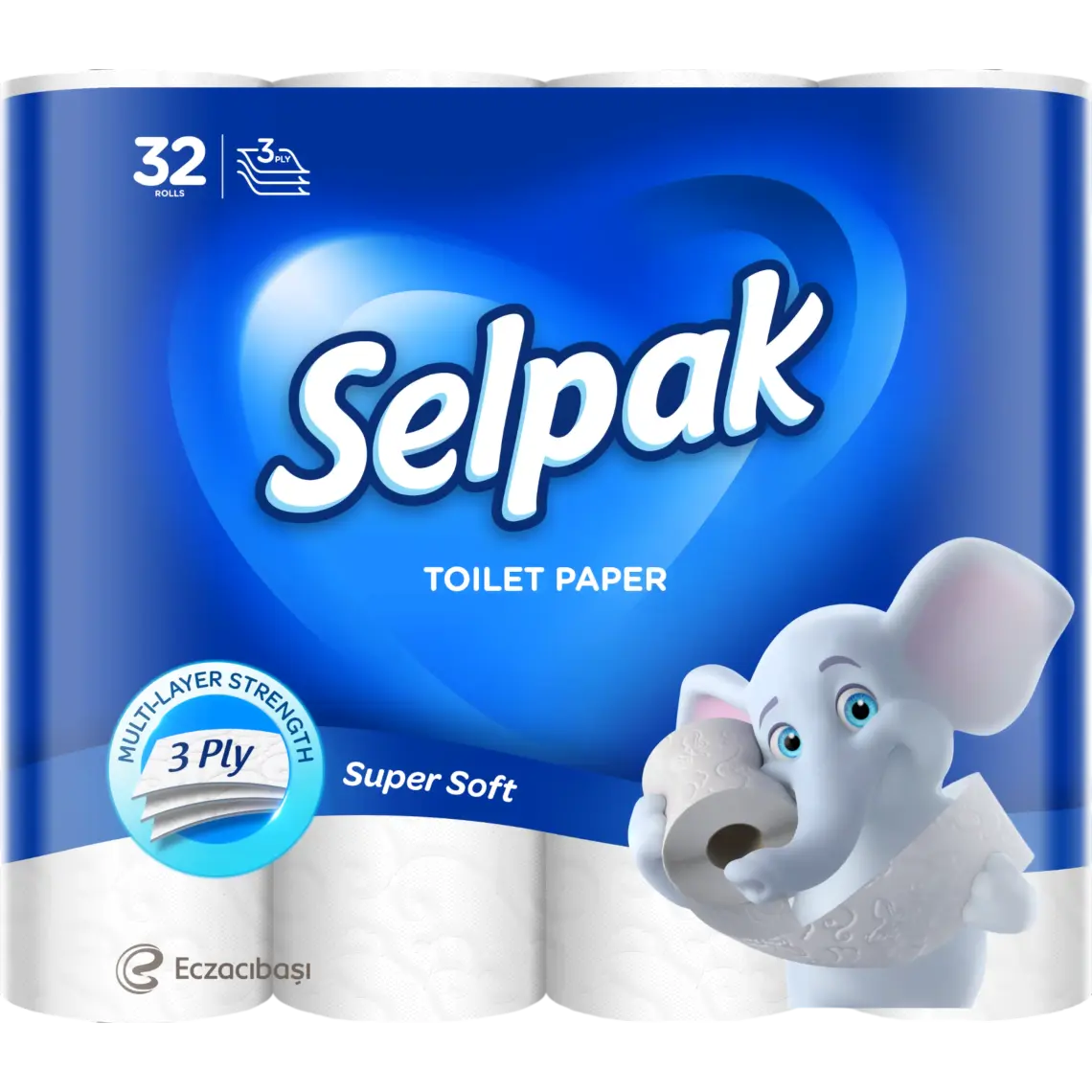Туалетний папір Selpak 3-шаровий 32 шт