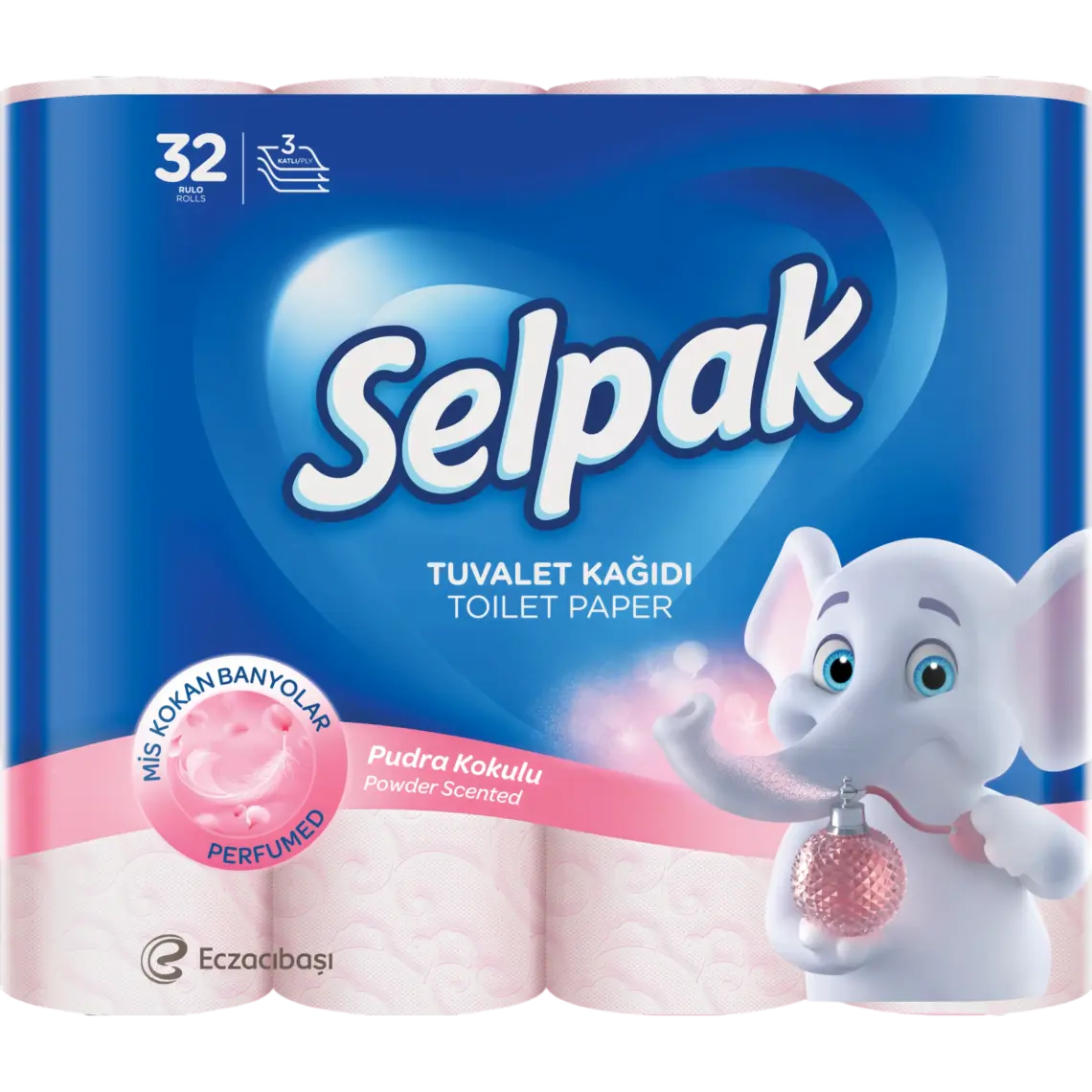 Туалетний папір Selpak Perfumed 3-шаровий целюлозний кольоровий 32 шт