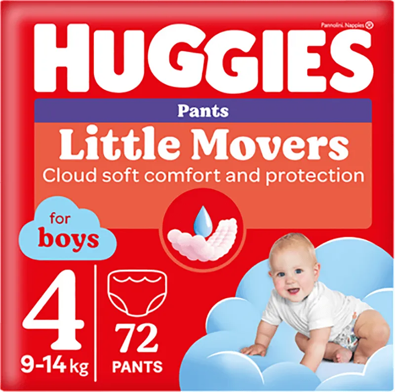 Підгузники-трусики Huggies для хлопчиків 4 Box 72 шт