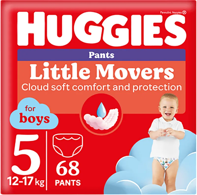 Підгузники-трусики Huggies для хлопчиків 5 Box 68 шт