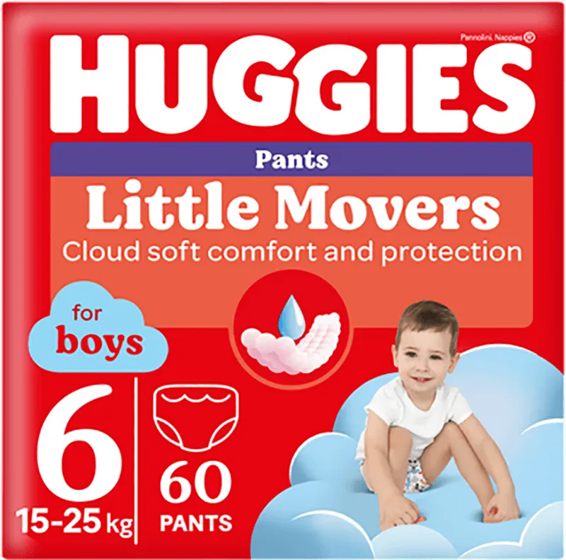 Підгузники-трусики Huggies для хлопчиків 6 Box 60 шт
