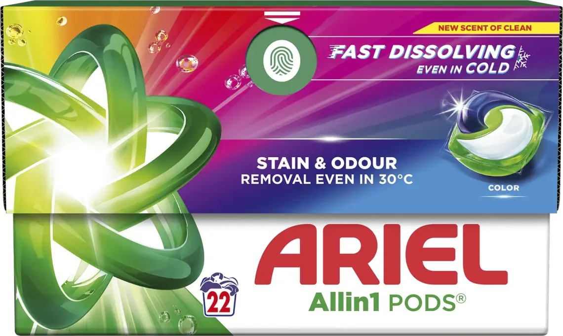 Гель-капсули Ariel Pods All-in-1 Color для кольорового 22 шт