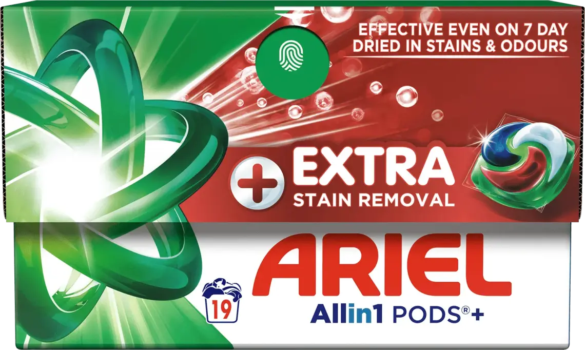 Гель-капсули Ariel Pods+ All-in-1 Екстрасила очищення 19 шт