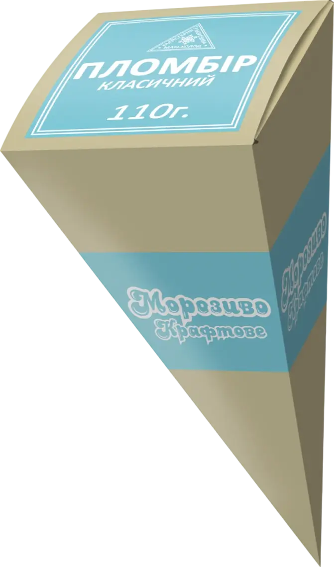 Морозиво крафтове Максхолод Пломбір класичний 110 г