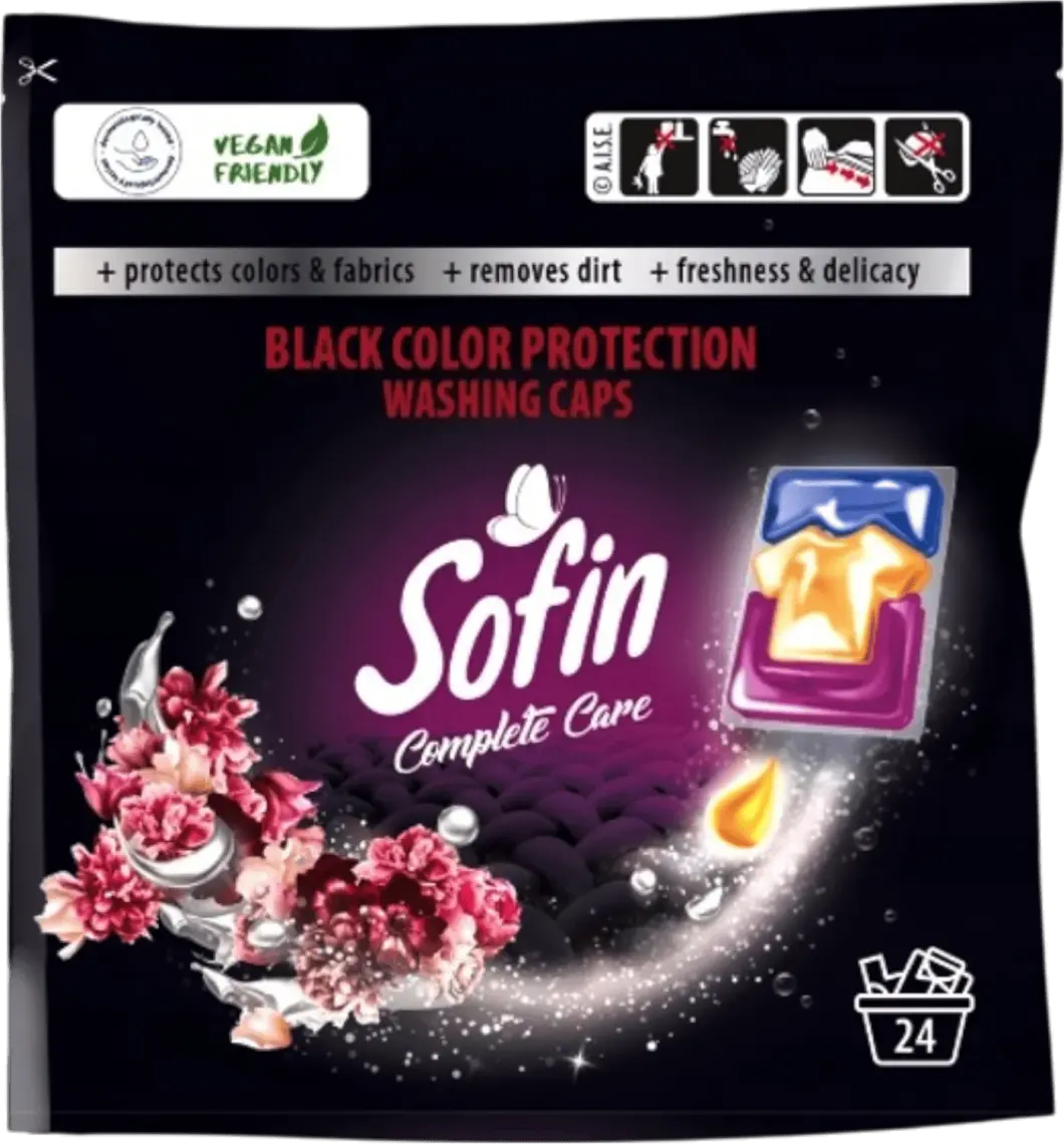 Капсули для прання Sofin Complete Care Black Color Protection 24 шт