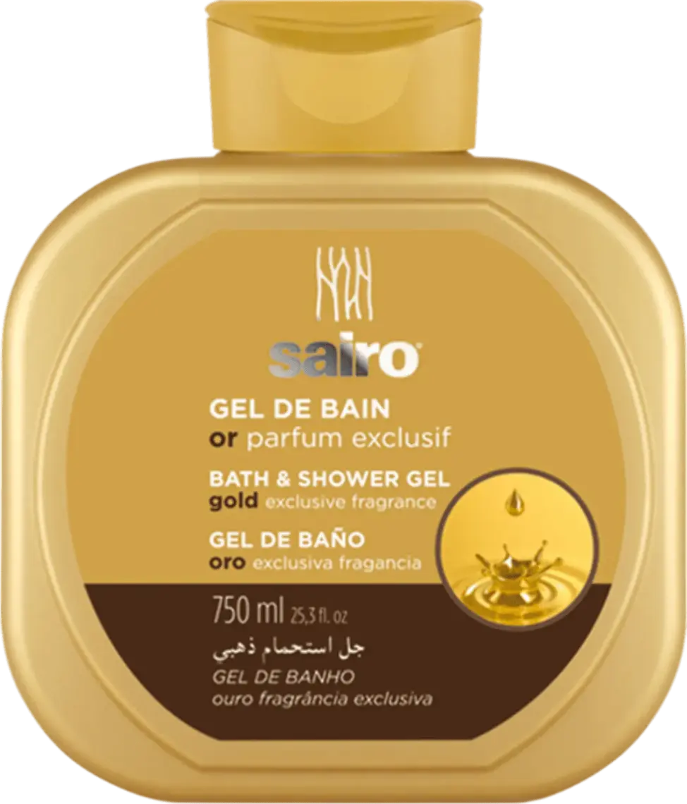 Гель для душу + Піна для ванн Sairo Gold exclusive fragrance 750 мл