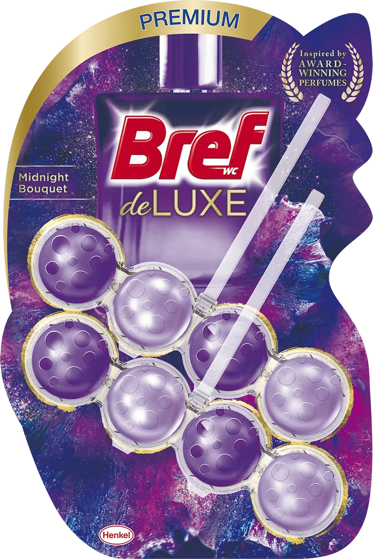 Туалетний блок Bref De Luxe Аромат чаруючої ночі підвісний 2x50 г