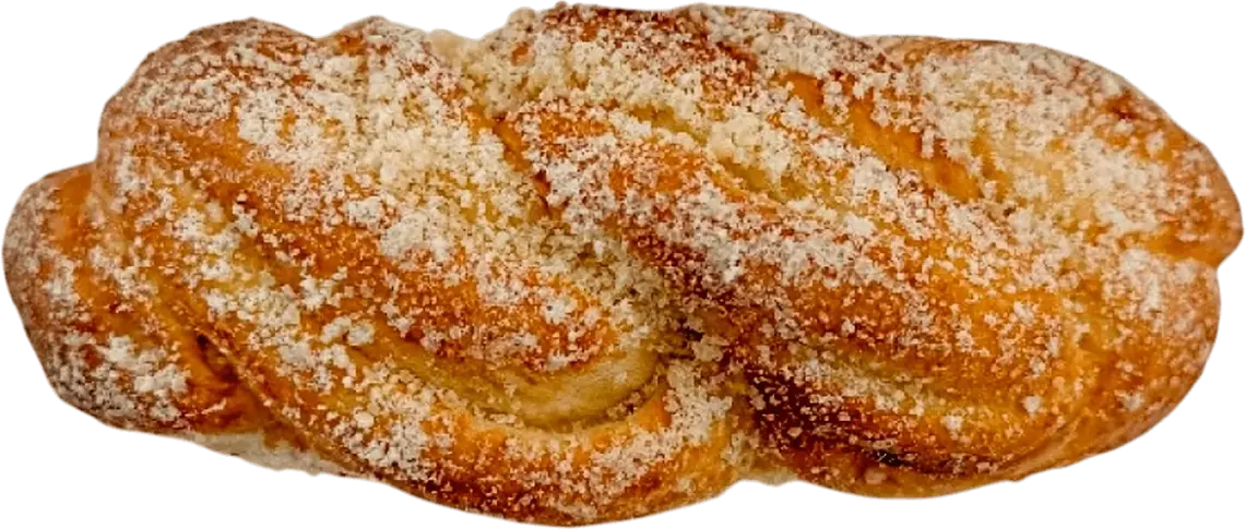 Булочка здобна Косичка з цукровою крихтою new вагова