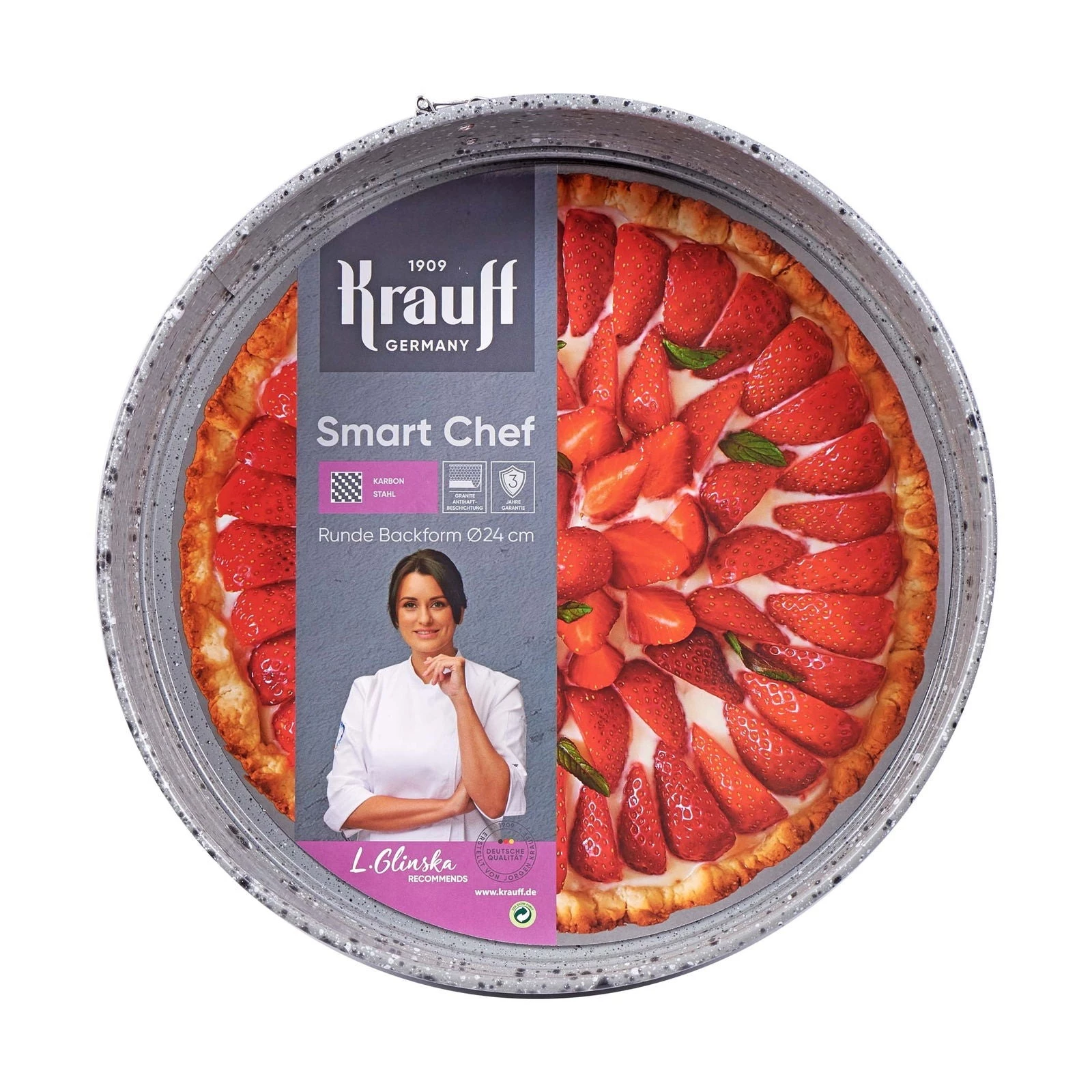 Форма для випічки Krauff Smart Сhef, сірий, 24х6.8 см (26-203-112)