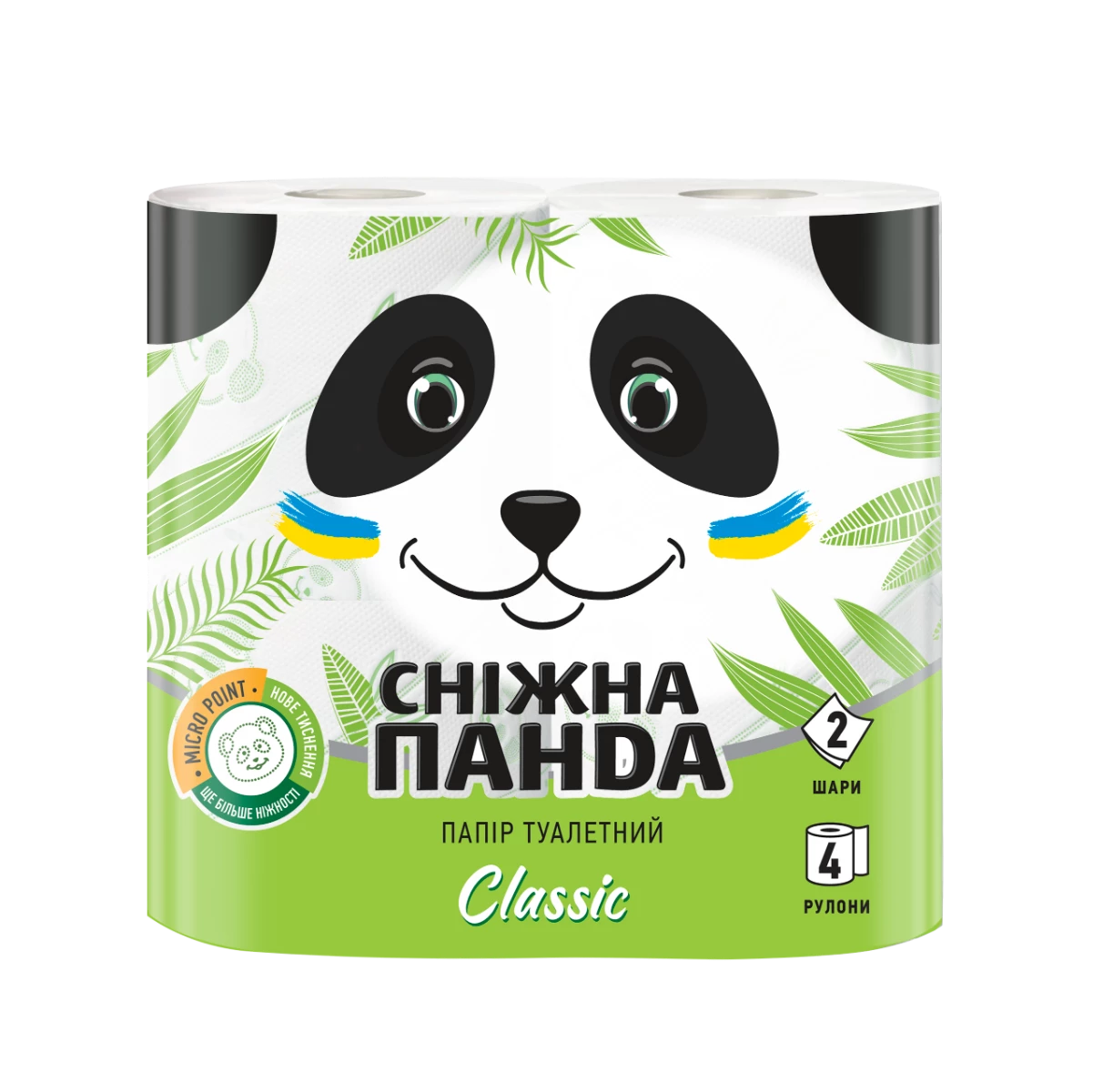 Туалетний папір Сніжна панда Classic, 4 шт.