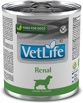 Корм вологий для дорослих собак Farmina Vet Life Renal лікувальний для підтримки функції нирок, 300 г (160557)