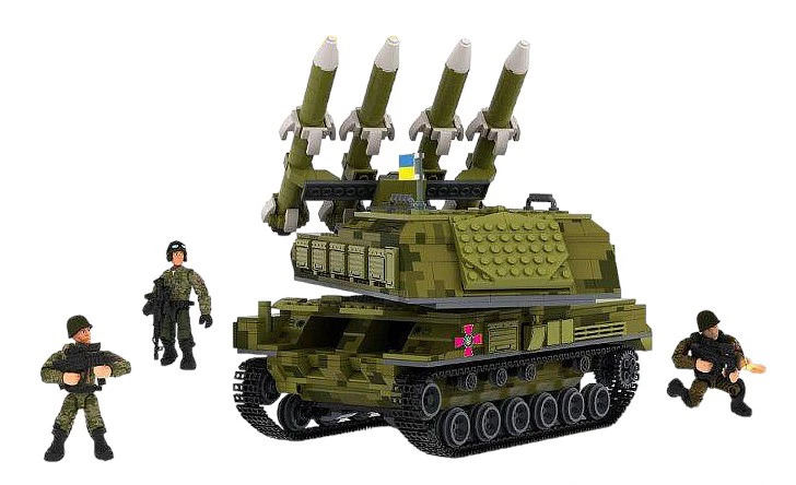 Конструктор Ibloc PL-921-473 Армія ЗРК 9К37 БУК, 1248 деталей (6901300570771)