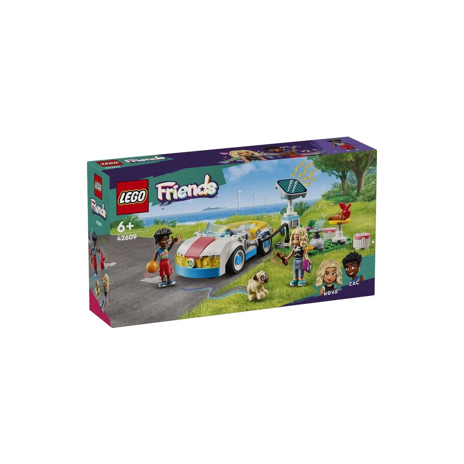 Конструктор LEGO Friends Електромобіль і зарядний пристрій 42609