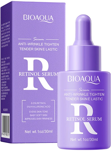 Сироватка для обличчя Bioaqua Anti-Wrinkle Tighten Tender Skin Retinol 8.5% Serum проти зморшок з ретинолом 30 мл (NO.BQY00751)