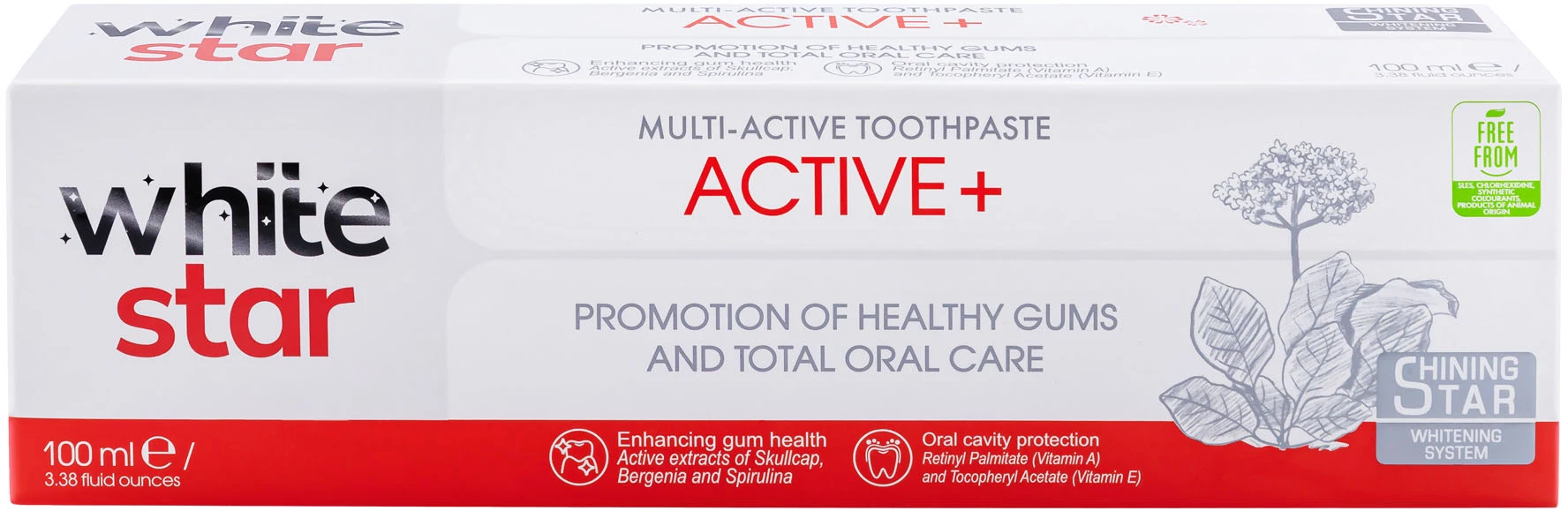 Мультиактивна зубна паста White Star Active + 100 мл (3800237400324)