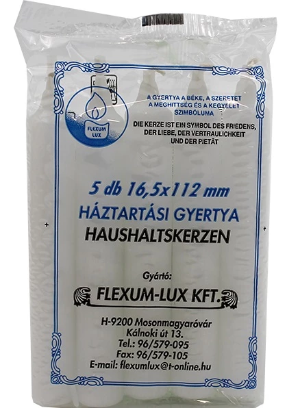 Набір свічок Auchan, 1,6 х11, 2 см, 5 шт.