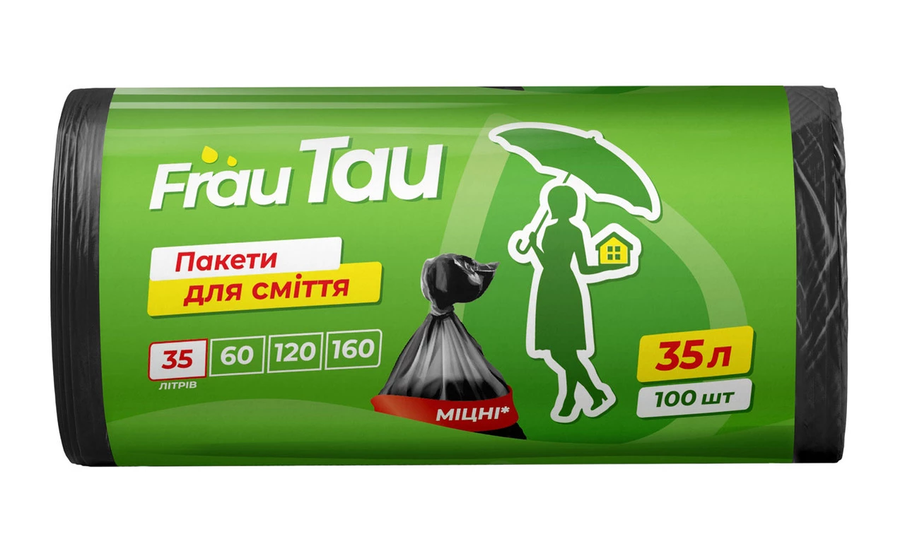 Пакети для сміття Frau Tau 35 л, 100 шт.