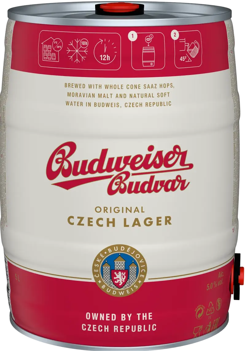Пиво Budweiser 5% 5 л