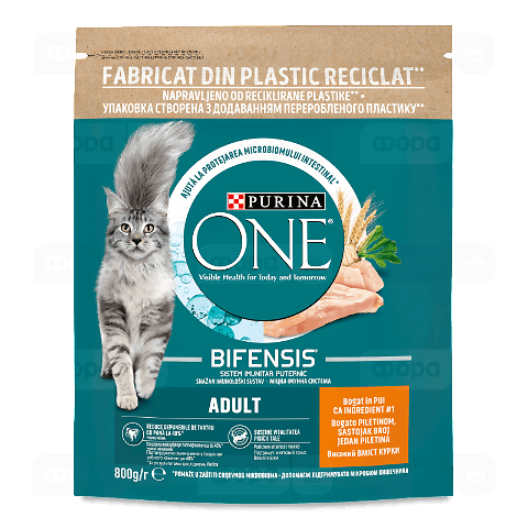 Корм для котів Purina One Bifensis Adult з куркою та злаками сухий