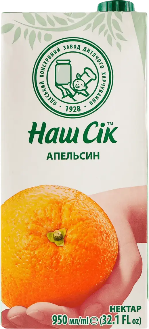 Нектар Наш Сік апельсиновий 950 мл