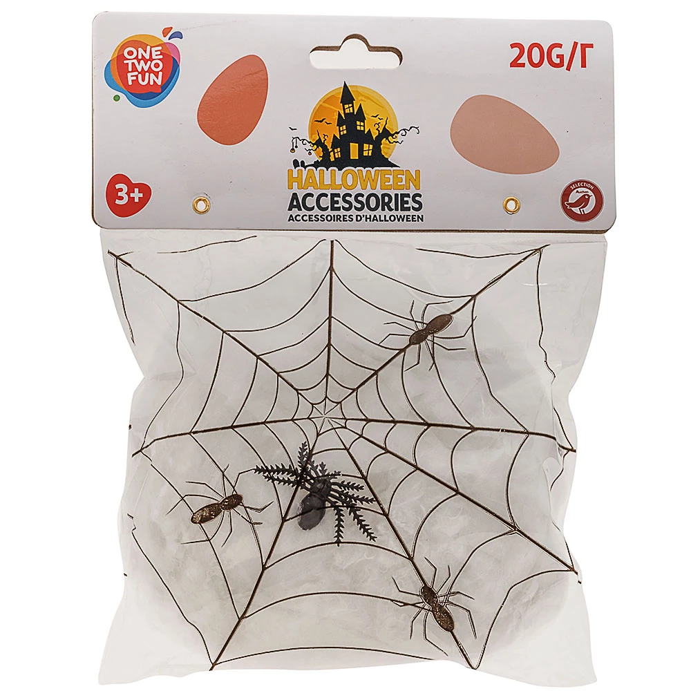 Павутина One Two Fun Halloween Accessories, 6,5х6,5х0,5 см