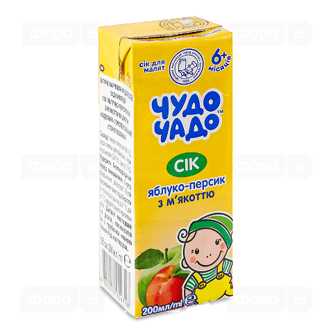 Сік «Чудо Чадо» яблучно-персиковий