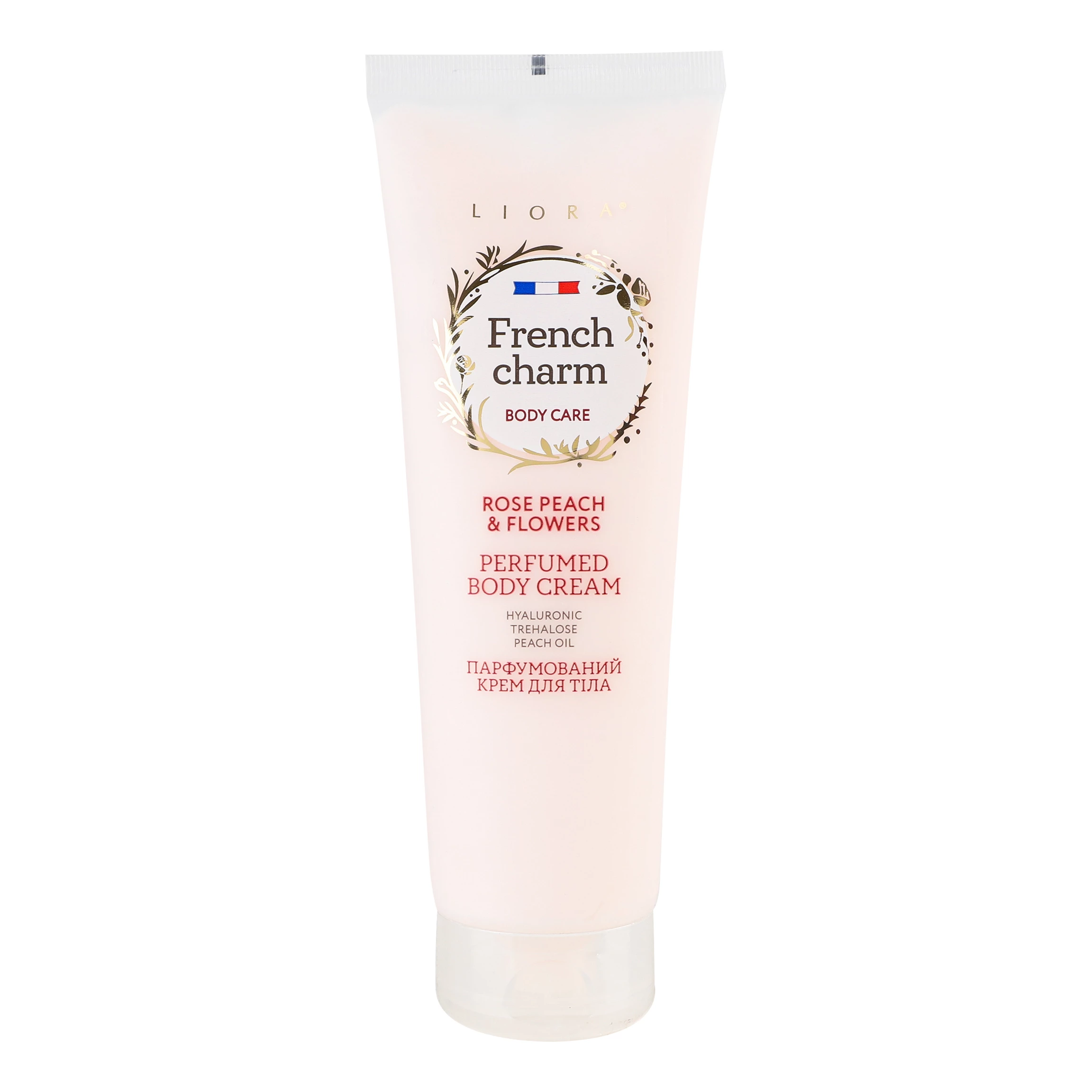 Парфумований крем для тіла Liora French Charm Rose Peach and Flowers, 260 мл (4823106003609)