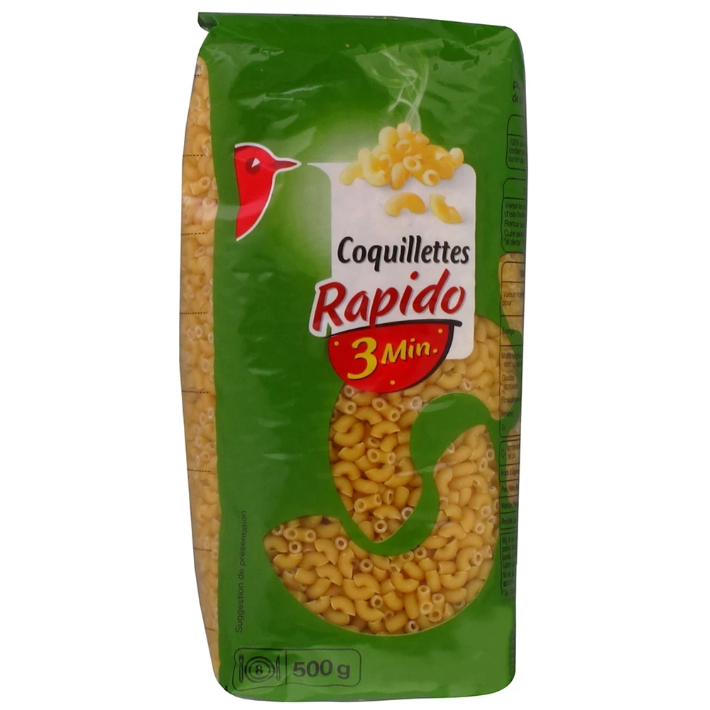 Макарони швидкого приготування Auchan Мушлі, 500 г