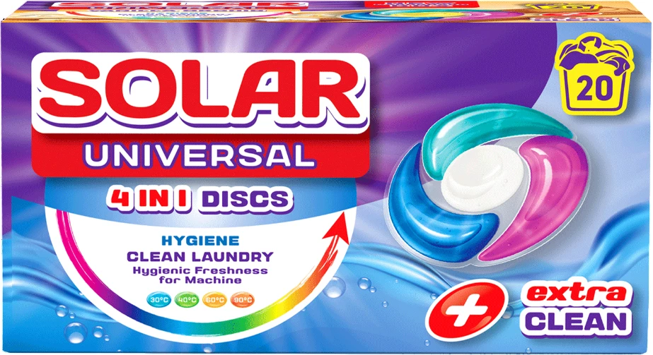 Капсули для прання Solar Universal 20 штук (4820269930230)