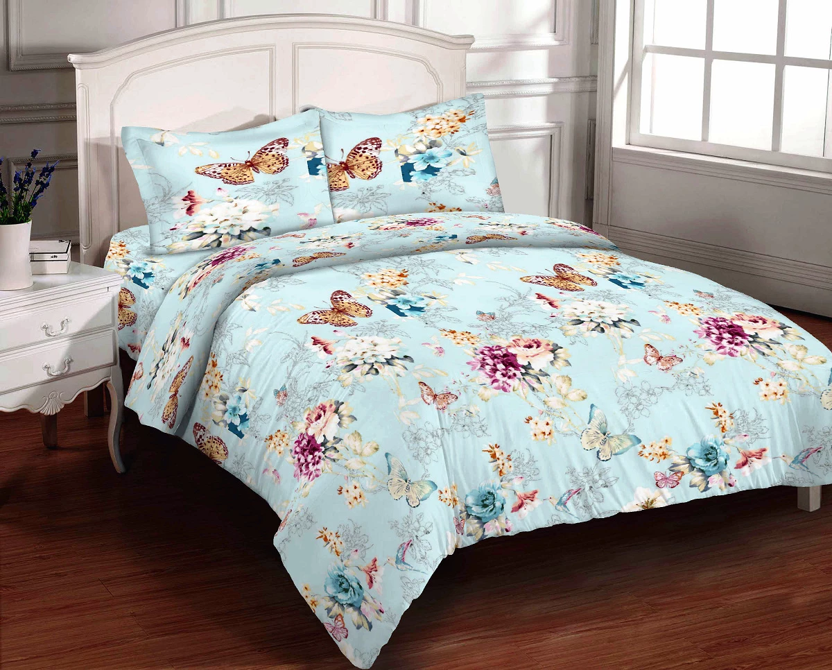 Постільна білизна Zastelli Butterfly, бязь Gold USA, двоспальна, 175х210 см