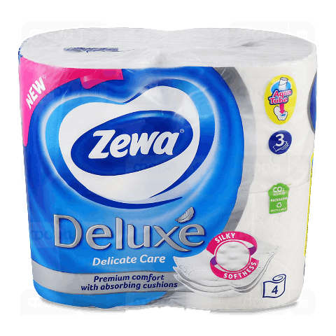 Папір туалетний Zewа Deluxe Delicate білий 3-шаровий