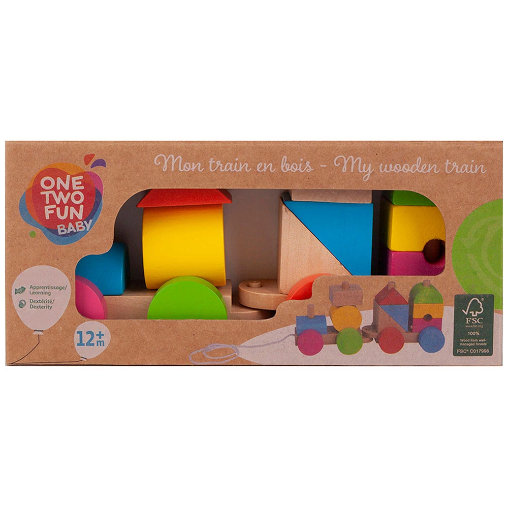 Поїзд One Two Fun, дерев'яний
