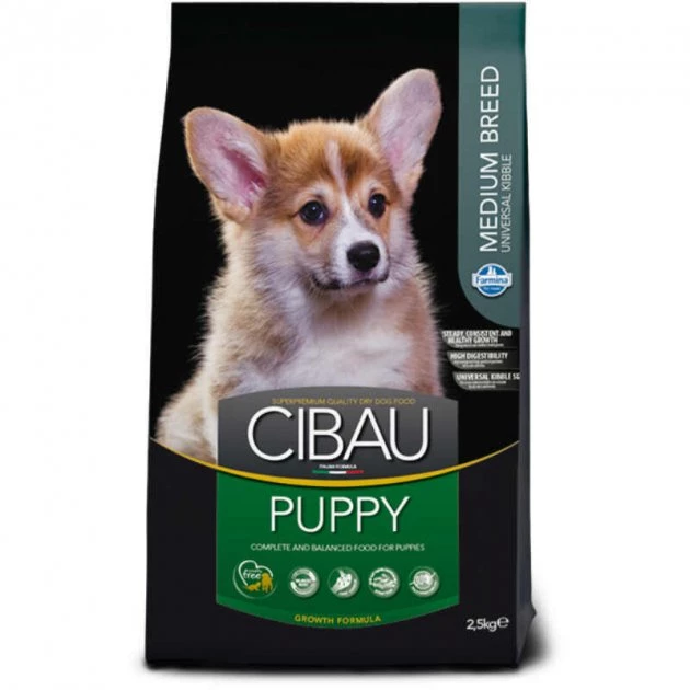 Корм сухий для цуценят собак середніх порід Farmina Cibau Puppy Medium Chicken із куркою, 2.5 кг (162853)
