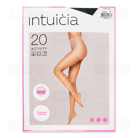 Колготки жіночі Intuicia Activity 20 den чорні р.2