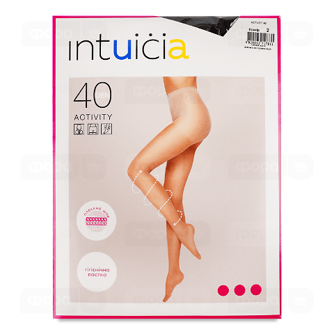 Колготки жіночі Intuicia Activity 40 den чорні р.2