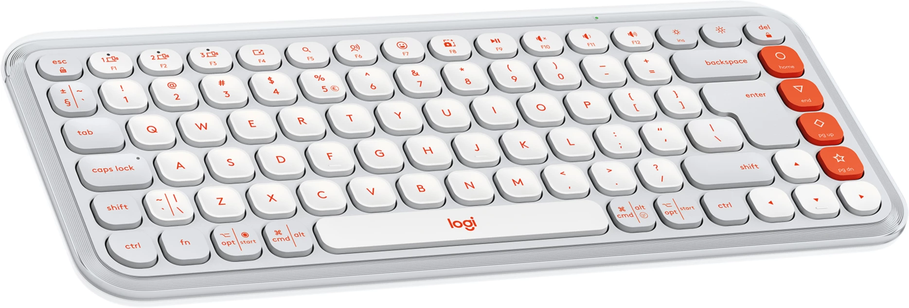 Клавіатура бездротова Logitech POP Icon Keys Wireless White (530336)