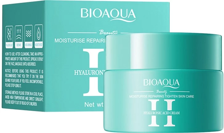 Крем для обличчя Bioaqua Hyaluronic Acid Face Cream з гіалуроновою кислотою 60 мл (NO.BQY18861)