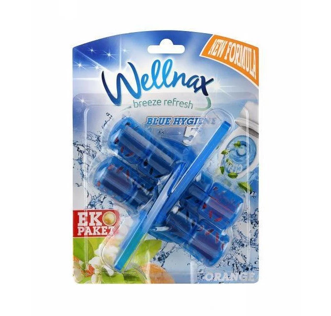 Блок для унітазу Wellnax Туалетний блок, Квітучий апельсин, 2x50 г (8694732009930)