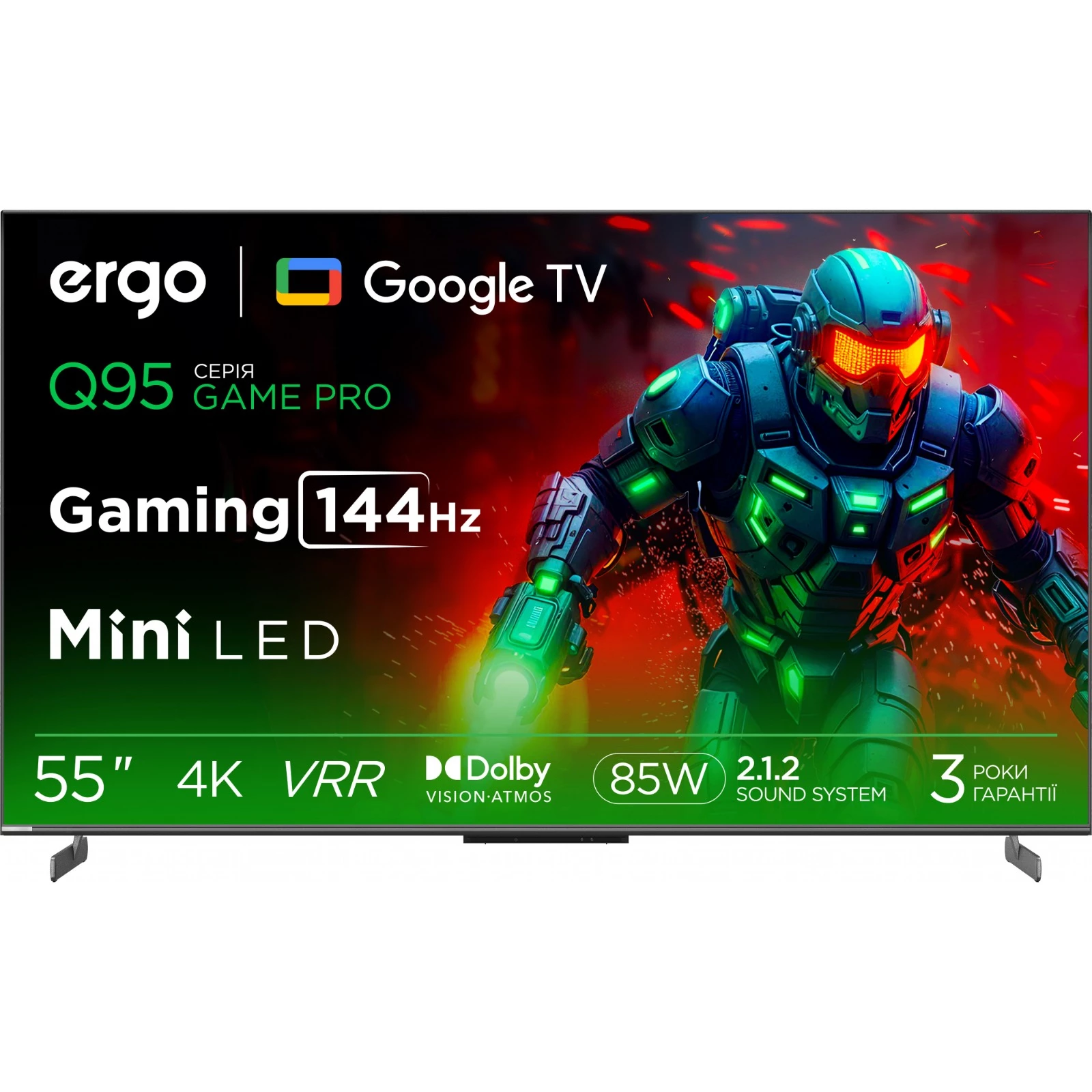 Телевізор Ergo 55MQ95, MiniLED, 55" (7083180)