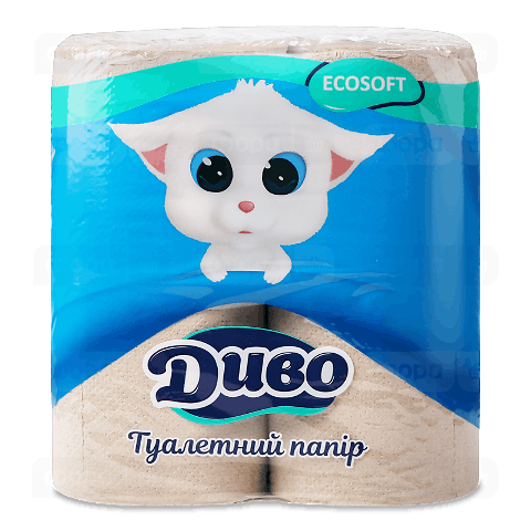 Папір туалетний Диво Ecosoft 2-шаровий