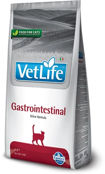 Сухий лікувальний корм для котів 400 г. Farmina Vet Life Gastrointestinal дієтичне харчування, при захворюванні шлунково-кишкового тракту